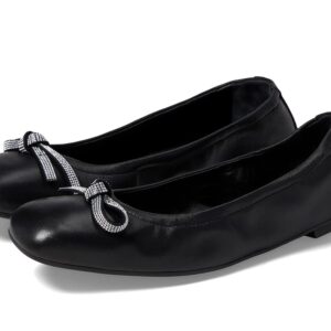 Stuart Weitzman Sw Bow Ballet Flat (Black) Women's Shoes