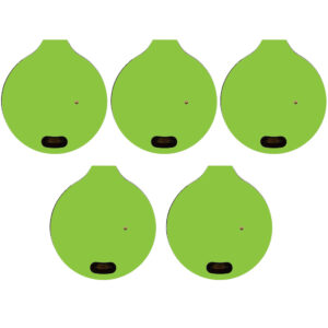 TKRBR-Solid Lime Green Skin for Trackr Bravo Gen 2.5 - Solid Lime Green - Pack of 5