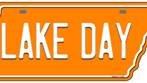 TN-057 5.5 x 12 in. Lake Day Novelty Metal Tennessee License Plate Tag