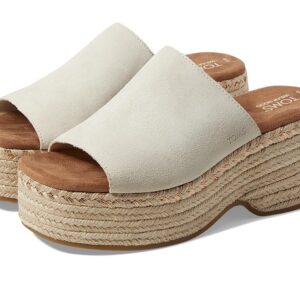 TOMS Laila Mule (Fog Suede) Women's Shoes