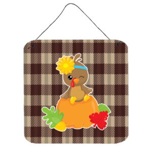 Thanksgiving Baby Turkey Wall or Door Hanging Prints