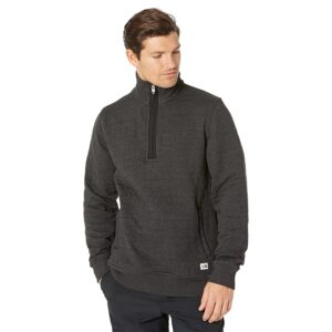 The North Face Longs Peak Quilted 1/4 Zip (TNF Black Heather) Men's Clothing