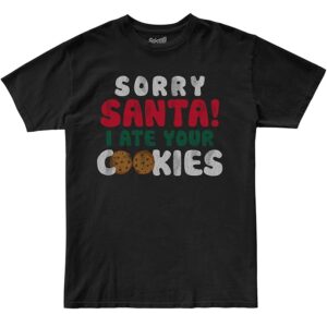 The Original Retro Brand Kids Sorry Santa Crew Neck Tee (Big Kids) (Black) Kid's T Shirt
