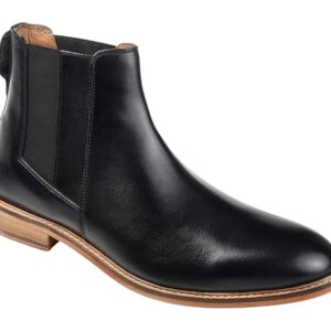Thomas & Vine Corbin Plain Toe Chelsea Boot (Black) Men's Shoes