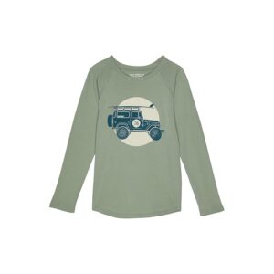 Tiny Whales Trailblazer Raglan Tee (Toddler/Little Kids/Big Kids) (Spruce) Boy's Clothing