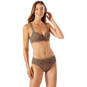 Tommy Bahama Sun Cat Underwire Wrap Front Cross-Back Bra (Black) Women's Swimwear
