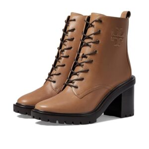 Tory Burch 95 mm Double T Lug Boot (Almond Flour) Women's Boots