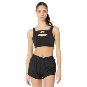 UFC Layered Sports Bra (Black/Black) Women's Lingerie