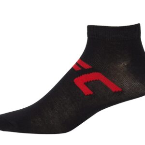 UFC No Show Socks (Black/Red) Men's Crew Cut Socks Shoes