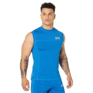 UFC Sleeveless Crew Neck Tee (Blue) Men's Clothing