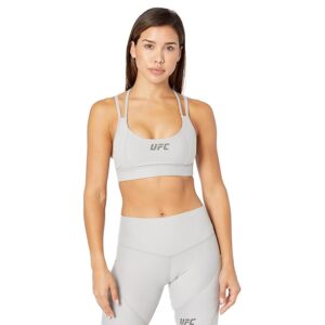 UFC Strappy Sports Bra (Fogged Grey) Women's Lingerie