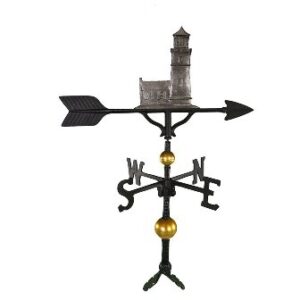 WV-392-SI 300 Series 32 In. Deluxe Swedish Iron Cottage Lighthouse Weathervane