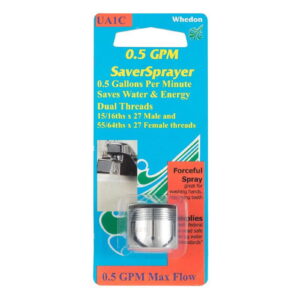 Whedon 4009959 0.938 in. 27M x 0.86 in. Saver Sprayer Dual Thread -27F Chrome Faucet Aerator