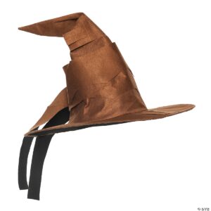 Wizard Hat Curved Brown Adult Costume Accessory - One Size