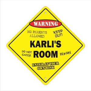 X-Karlis Room 12 x 12 in. Crossing Zone Xing Room Sign - Karlis