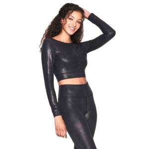 Yogaworks Women's Holly Long-Sleeve Top W/ V Back