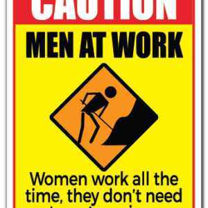 Z-A-Caution Men At Work 7 x 10 in. Caution, Men At Work Aluminum Sign