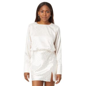 line and dot Ventura Dress (Cream) Women's Dress