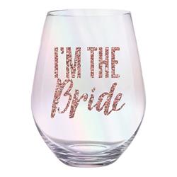 10-06308-018 30 oz Im the Bride Stemless Jumbo Wine GlassPack of 6