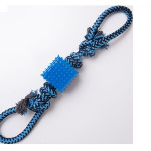 102866 17 in. Baby Tug-N-Cube Tug Dog Toy