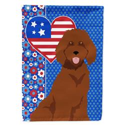 11.25 x 15.5 in. Standard Red Poodle USA American Garden Flag