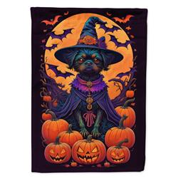 15.5 x 11.25 in. Unisex Affenpinscher Witchy Halloween Garden Flag