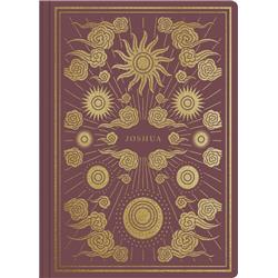 167328 ESV Illuminated Scripture Journal-Joshua, Burgundy - Softcover