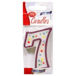 20307 3 in. Numeral No 7 Candle