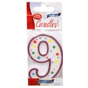 20309 3 in. Numeral No 9 Candle