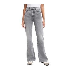 7 For All Mankind Easy Boot with Center Back Split in Fern Grey (Fern Grey) Women's Jeans