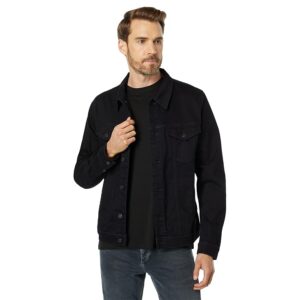 7 For All Mankind Perfect Trucker Jacket (Blue/Black) Men's Clothing