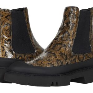 Aquatalia Holly (Olive Snake/Black Elastic) Women's Dress Zip Boots