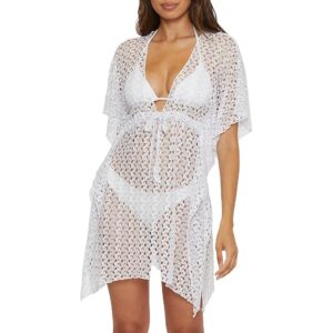 BECCA Platinum Lace Crochet Tunic (White) Women's Dress