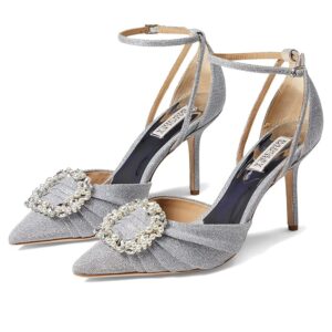 Badgley Mischka Nisha (Silver) Women's Shoes