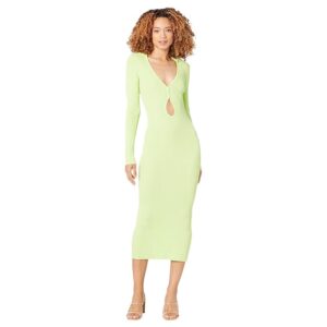 Bardot Rosario Knit Dress (Lime) Women's Dress