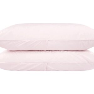 Bokser Home Standard Percale Pillowcase Set (Pink Sand) Sheets Bedding
