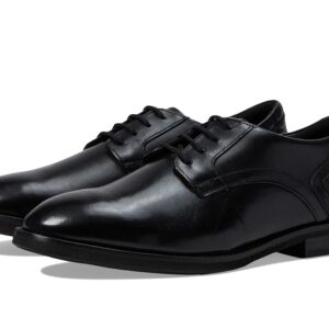 Clarks Un Hugh Lace (Black Leather) Men's Shoes