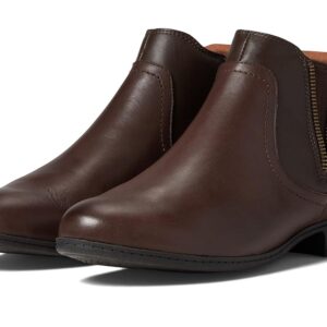 Cobb Hill Crosbie Gore Boot (Brown Leather) Women's Boots