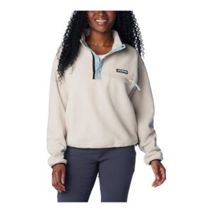 Columbia Helvetia Cropped 1/2 Snap (Dark Stone) Women's Clothing
