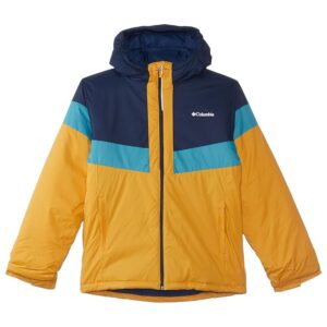 Columbia Kids Lightning Lift II Jacket (Little Kids/Big Kids) (Raw Honey/Collegiate Navy/Shasta) Boy's Clothing