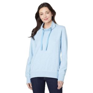 Cutter & Buck Saturday Cotton Blend Funnel Neck (Atlas Heather) Women's Clothing