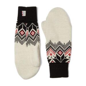 Dale of Norway Vilja Mitten (Off-White Black Raspberry) Extreme Cold Weather Gloves