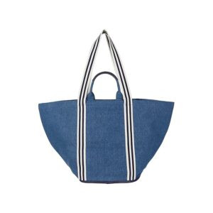 Draper James Large Tote in Denim (Medium Wash) Handbags