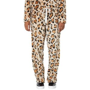 Dylan by True Grit Animal Cozy Pants w/ Stripe Tie (Oatmeal) Women's Casual Pants