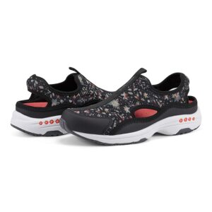 Easy Spirit Trina (Black Floral Print Multi) Women's Shoes