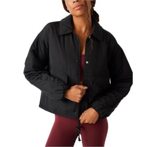 FP Movement Off The Bleachers Coaches (Black) Women's Clothing