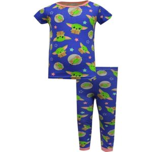 Favorite Characters Baby Yoda Cotton Two-Piece Set (Toddler) (Assorted) Girl's Pajama Sets