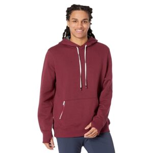 Fourlaps Rush Pullover Hoodie (Burgundy) Men's Clothing