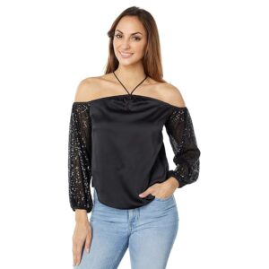 Heartloom Chase Top (Black) Women's Blouse