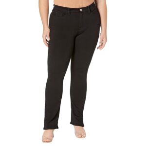 JEN7 Pontee Slim Straight (Black) Women's Clothing